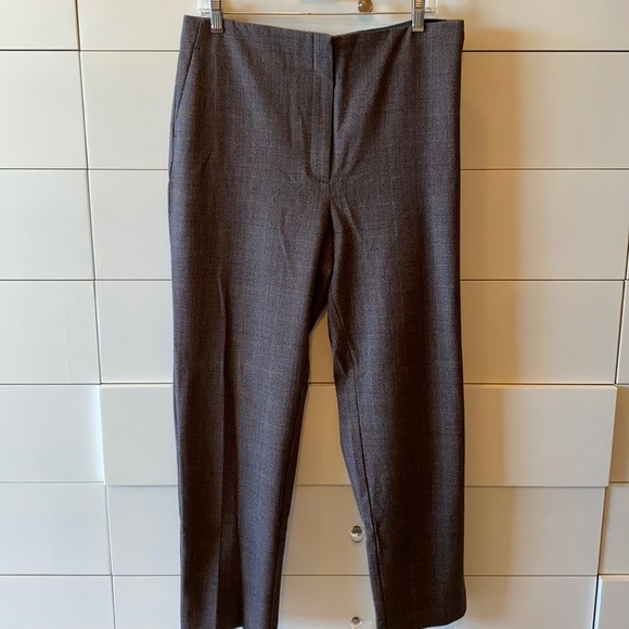 Ann Taylor Loft brown plaid pants - Picture 1 of 6